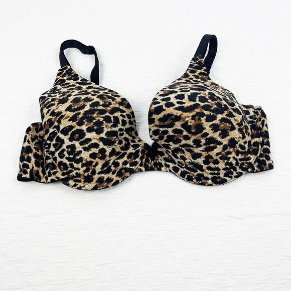 BUY 1 GET 1 FREE Maidenform 36d cheetah print black tan bra - Picture 1 of 8